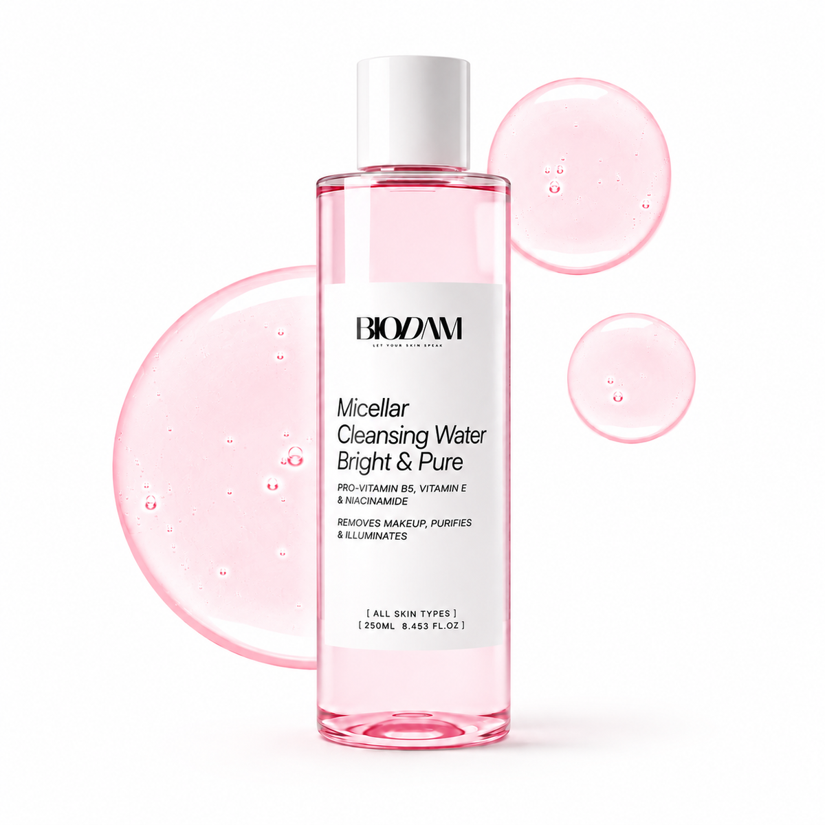 Bright & Pure Micellar Water – No-Rinse Cleanser & Makeup Remover