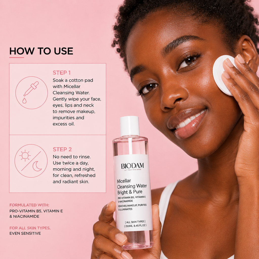 Bright & Pure Micellar Water – No-Rinse Cleanser & Makeup Remover