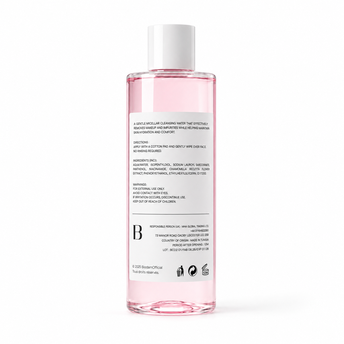 Bright & Pure Micellar Water – No-Rinse Cleanser & Makeup Remover