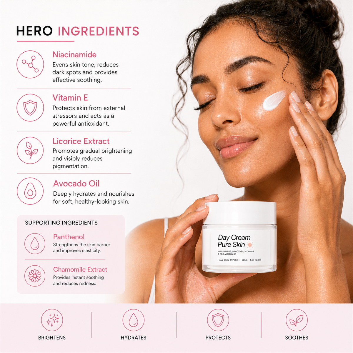 Pure skin Daily Face Moisturizer – Protecting & Brightening