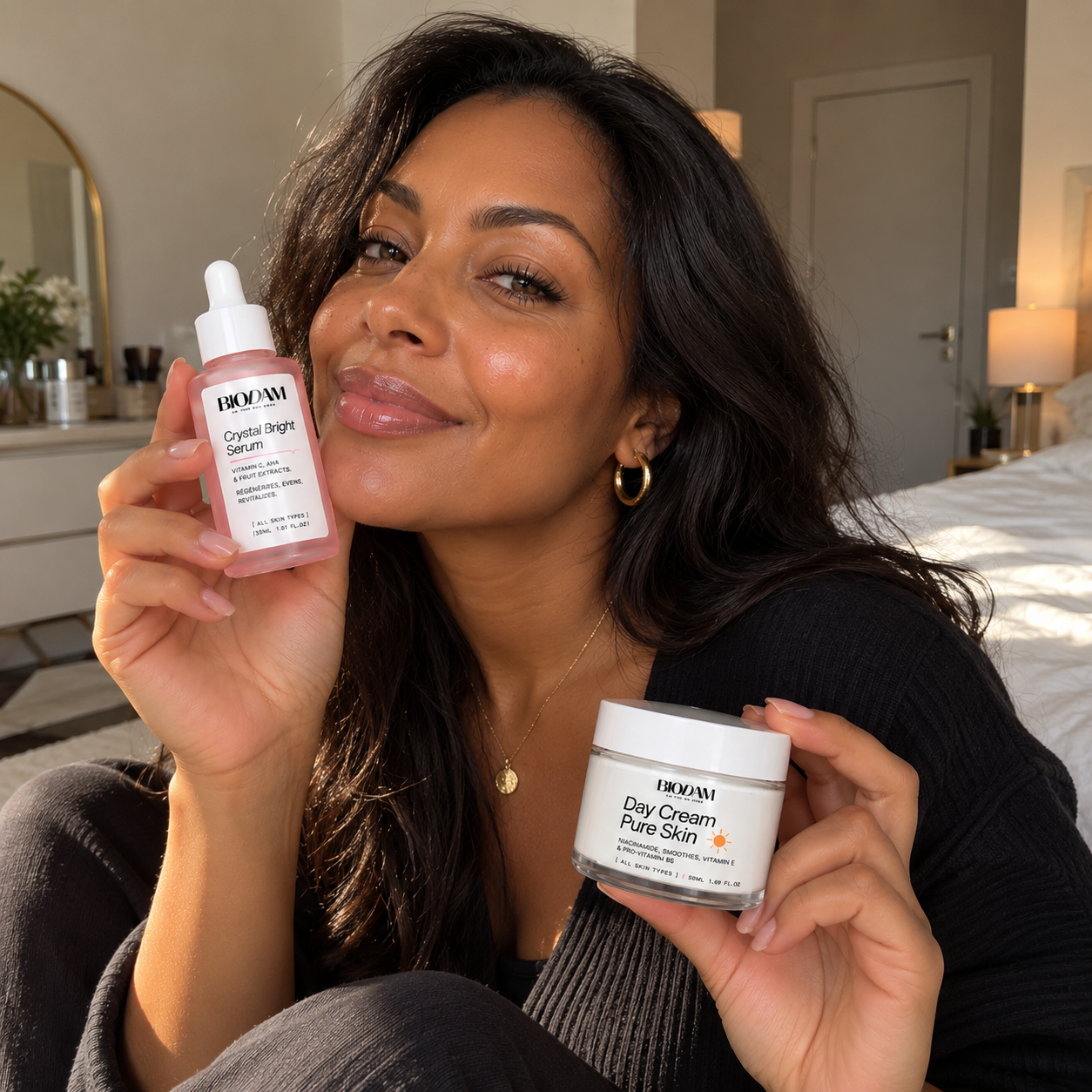 Two products, two minutes, and I’m ready to go <3 <3