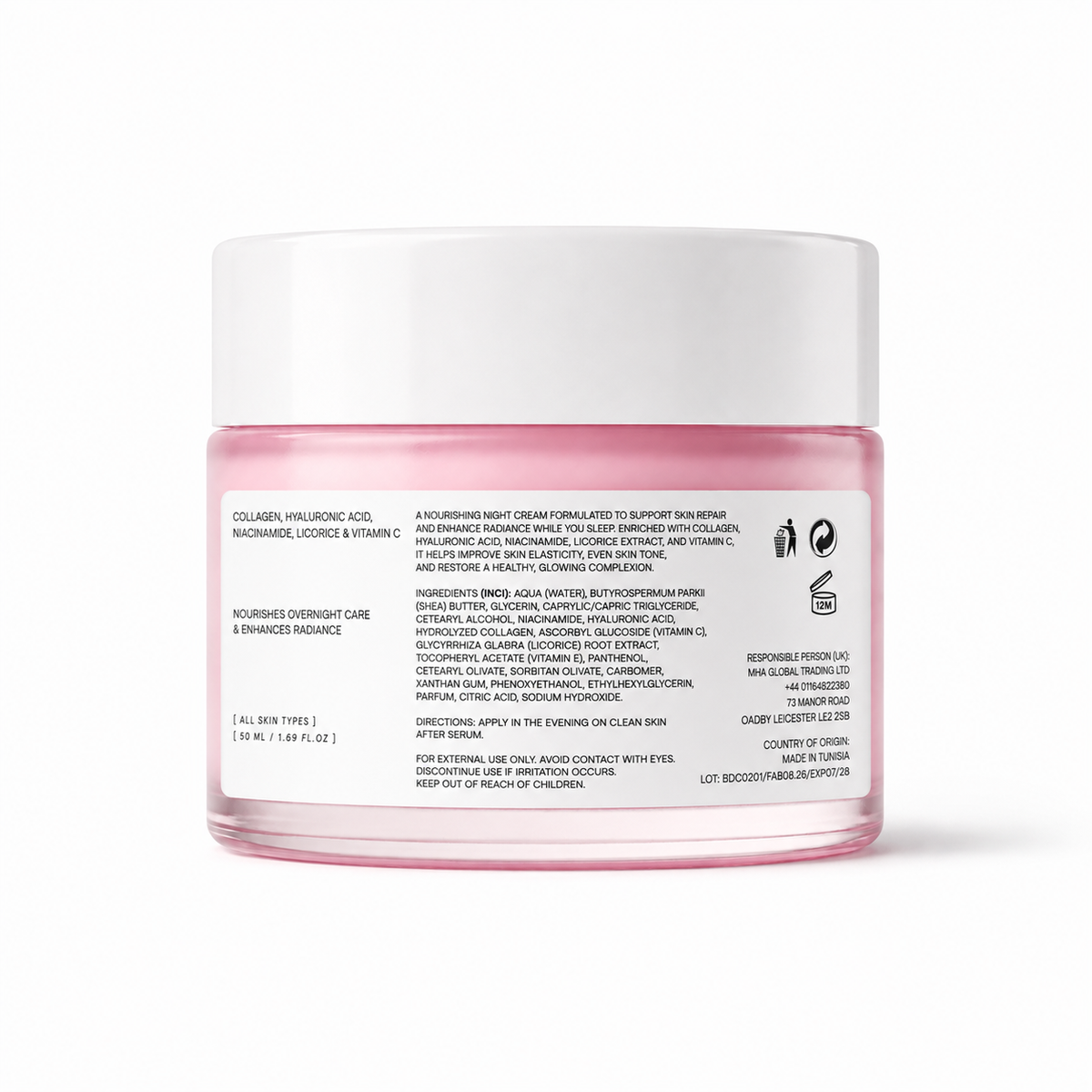 Bright skin  Regenerating Night Cream – Anti-Aging & Overnight Repair Moisturizer