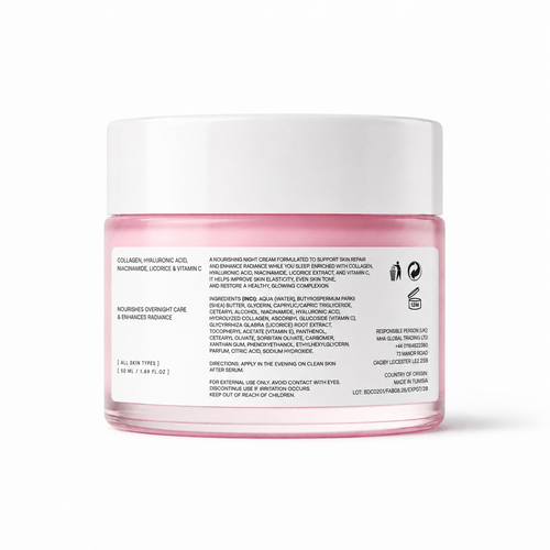 Bright skin  Regenerating Night Cream – Anti-Aging & Overnight Repair Moisturizer