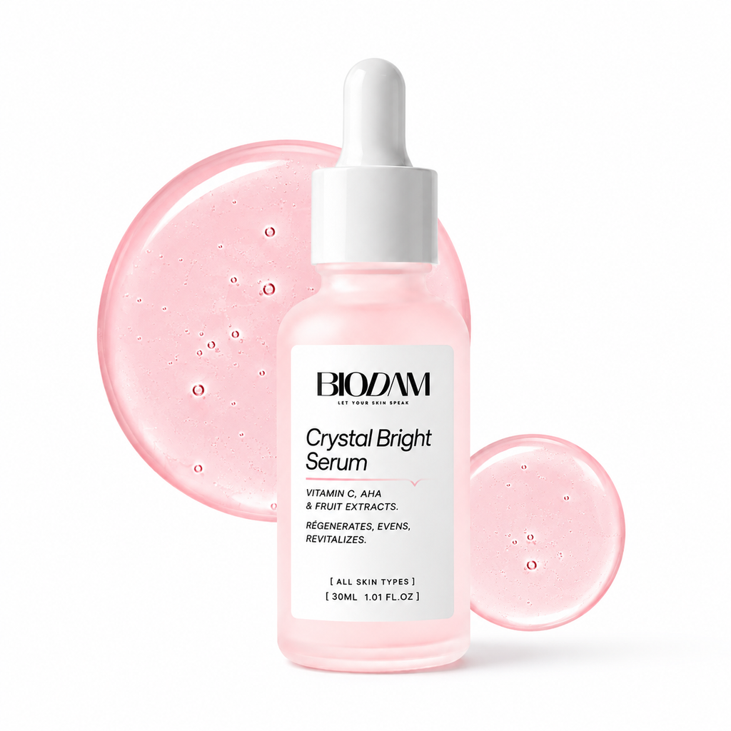 Crystal Bright Vitamin C + AHA Facial Serum – Brightening & Exfoliating Serum – 30ml